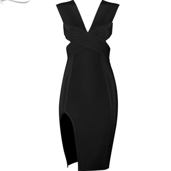 House of CB Sexy Nude Tan Bodycon Bandage Dress - Picture 2 of 8